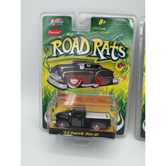 Jada Road Rats 1:64 Chevy Set of 5 NIP 2002 Diecast Rubber Tires Rare - Picture 5 of 8